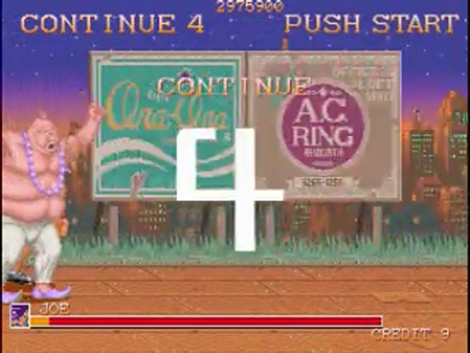 Violent Storm Game Over Screen