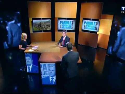 Jean-Luc Mélenchon sur TF1 à Parole directe