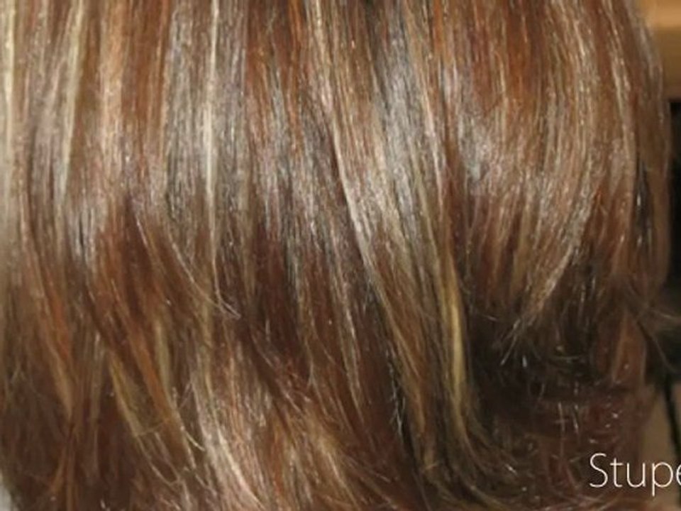 Coupe dégradée avec mèches cuivrées blondes - Rennes