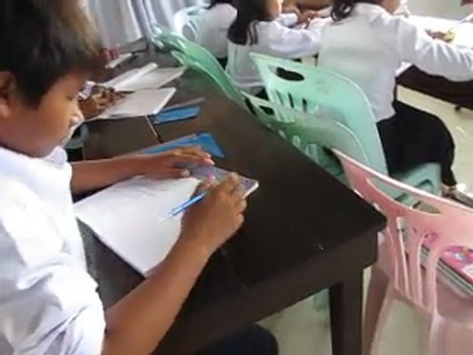 avec les élèves de Davy