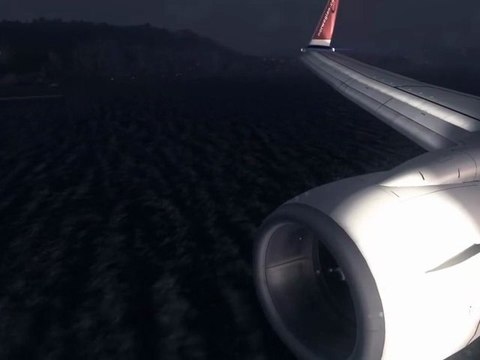 ms fsx flight simulator x hd 737 landing trondheim