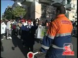 Acerra (NA) - Protesta per la chiusura di una scuola