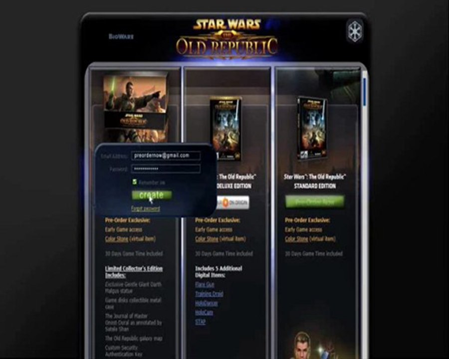 Star Warts The Old Republic Free Pre Order