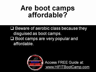 Are boot camps affordable?