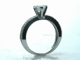 FDENS3134HTR NEW  Heart Shape Diamond Split Engagement Pave-Set Ring
