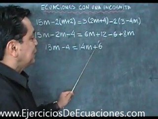 ecuaciones con una incognita