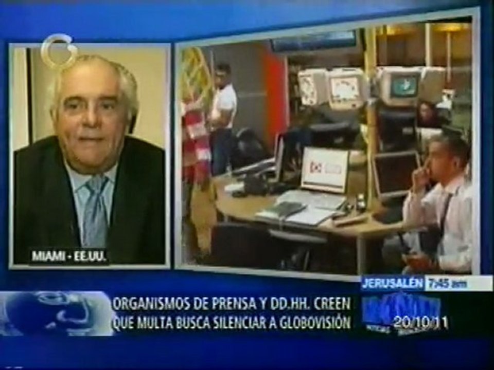 Presidente de Globovisión: Nunca se puede sancionar a una empresa sobre sus ingresos brutos