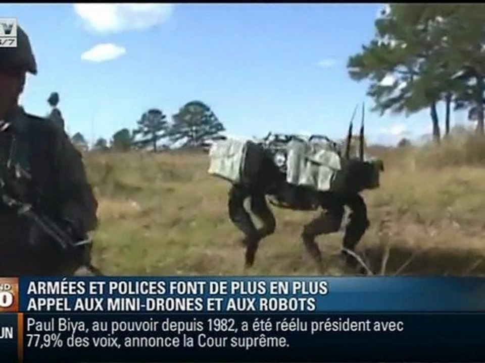 Mini drones et robots pour police ou armée
