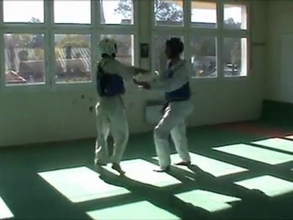 3ème Partie cours tkd  plastron round d entrainement
