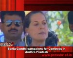 Sonia Gandhi campaigns for Congress in Andhra Pradesh