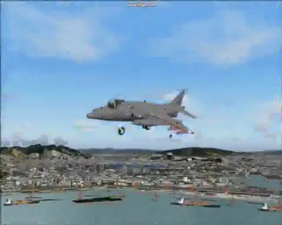 gr7a  harrier jump jet rio de janeiro flight simulator 2004