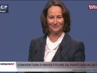 Discours de Ségolène Royal à la convention d'investiture