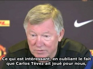 Quand Ferguson félicite Mancini avant le derby