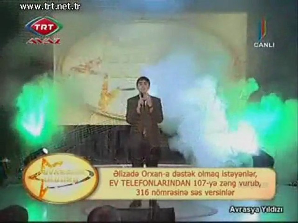 Alizade Orxan Avrasya yıldızı Azerbaycan TRT 2011