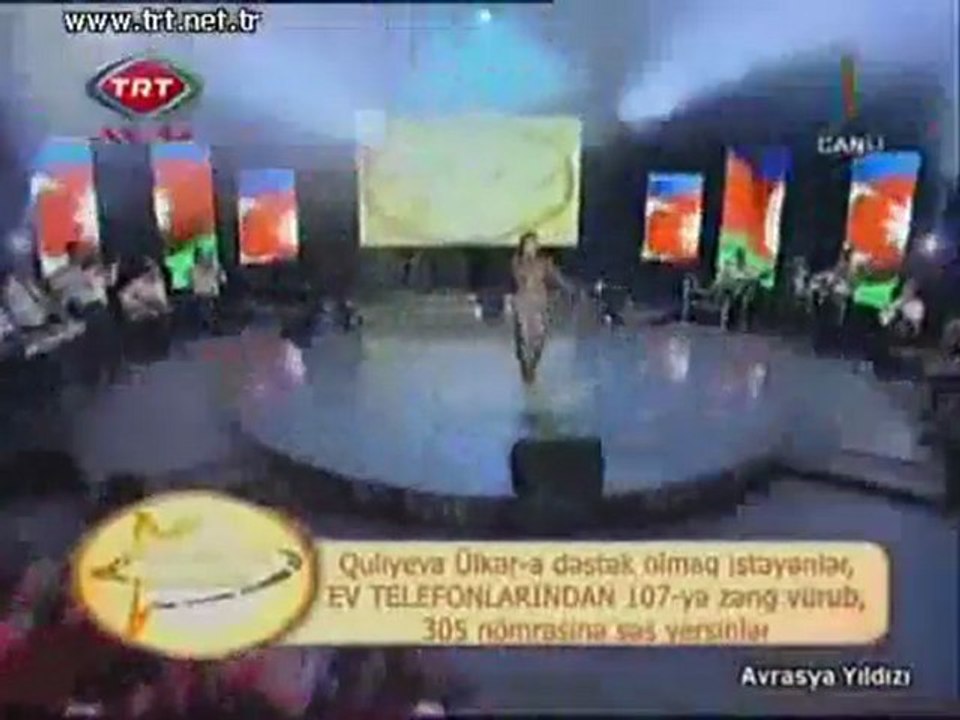 Quliyeva Ülker Azerbaycanım Avrasya yıldızı Azerbaycan TRT
