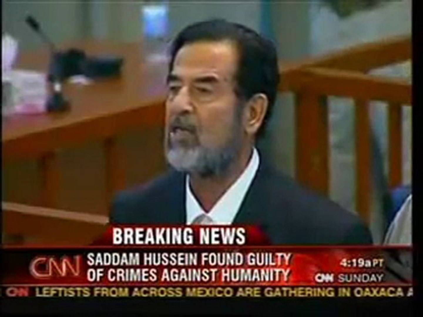 Saddam Hussein Sentenced to Death By Hanging - video dailymotion