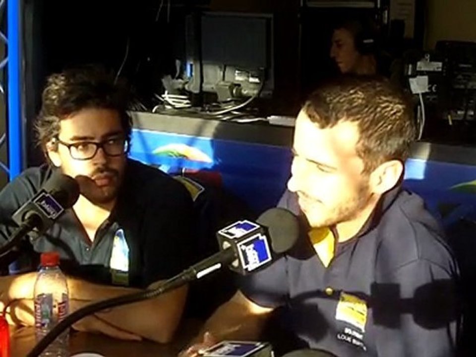 Louis et Nelson Burton invités de France Bleu pour la Transat Jacques Vabre 2011.