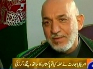 Karzai: Afghanistan would back Pakistan in case of war with U.S.