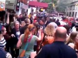 nypd police officers attacked wall street