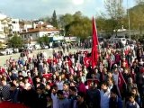 Gemlik Teröre tepki yürüyüşü - İstiklal Marşı