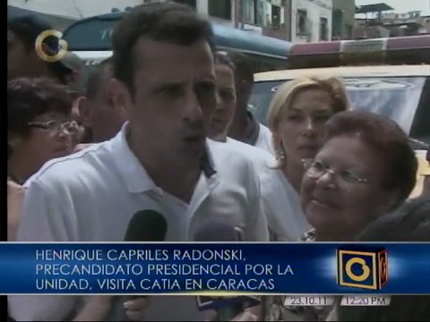 Henrique Capriles recorrió Catia