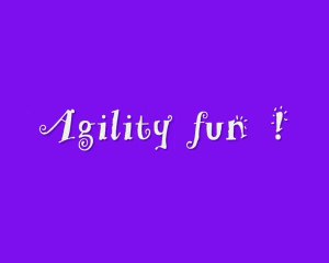 Agility fun.