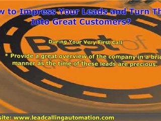 Turning the Best Leads into Great Customers
