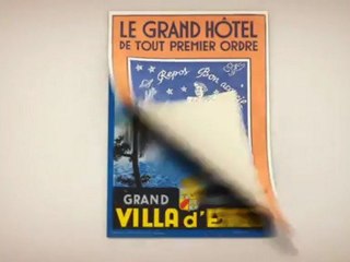 Hotel Labels Postcards Box