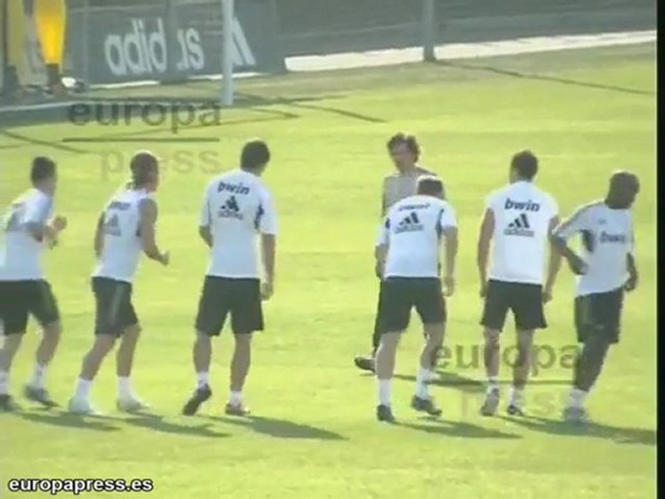 Entrenamiento del Real Madrid en Valdebebas
