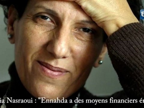 Radhia Nasraoui : Ennahda a des moyens financiers énormes