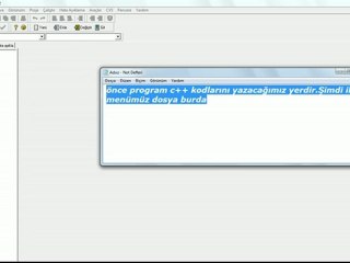 C++ dersleri ders 1