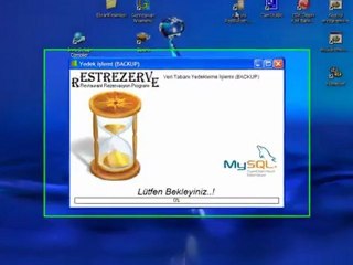 Restrezerve rezervasyon Programı ile Yedek Alma (backup)