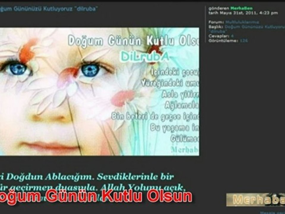 Merhaben Doğum günü