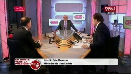Eric Besson : invité d' "En route vers la présidentielle"