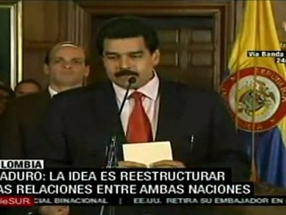 Maduro: estructurar relaciones de paz con Colombia es el fin