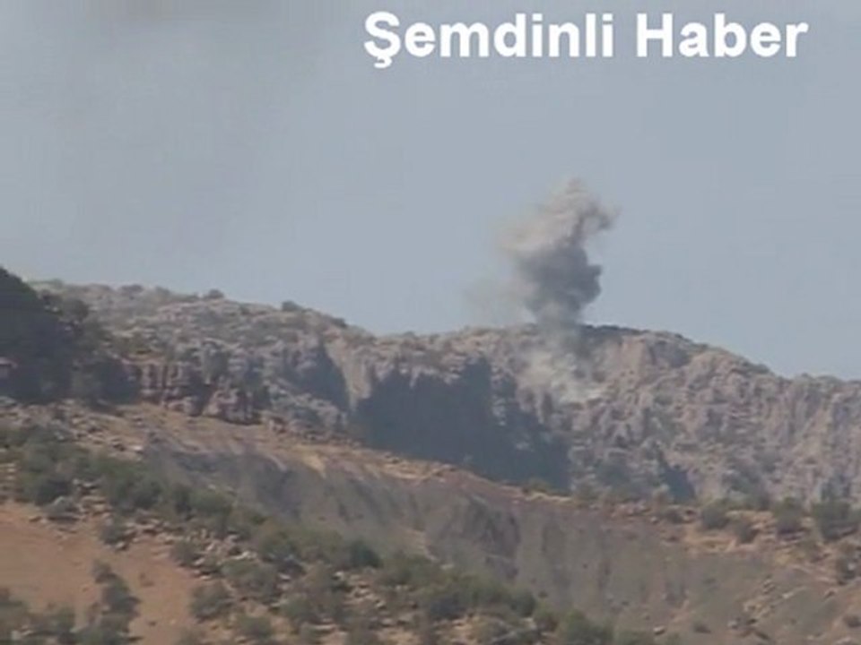 semdinli sınırda saniye saniye bombardıman