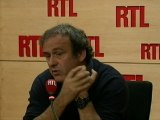 Michel Platini sur RTL : 