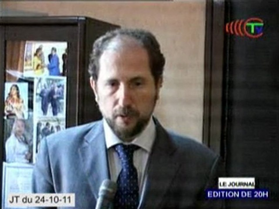 Entretien entre Pierre Moussa et l'ambassadeur d'Italie au Congo