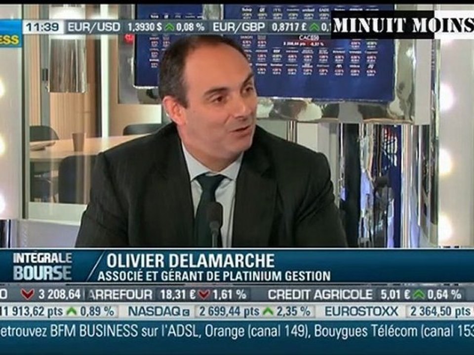 Olivier Delamarche - Vers 10 ans de dépression économique - 25/10/2011 - BFM Business -  25 octobre 2011