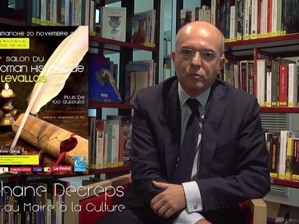 Le salon du roman historique de Levallois présenté par Stéphane Decreps