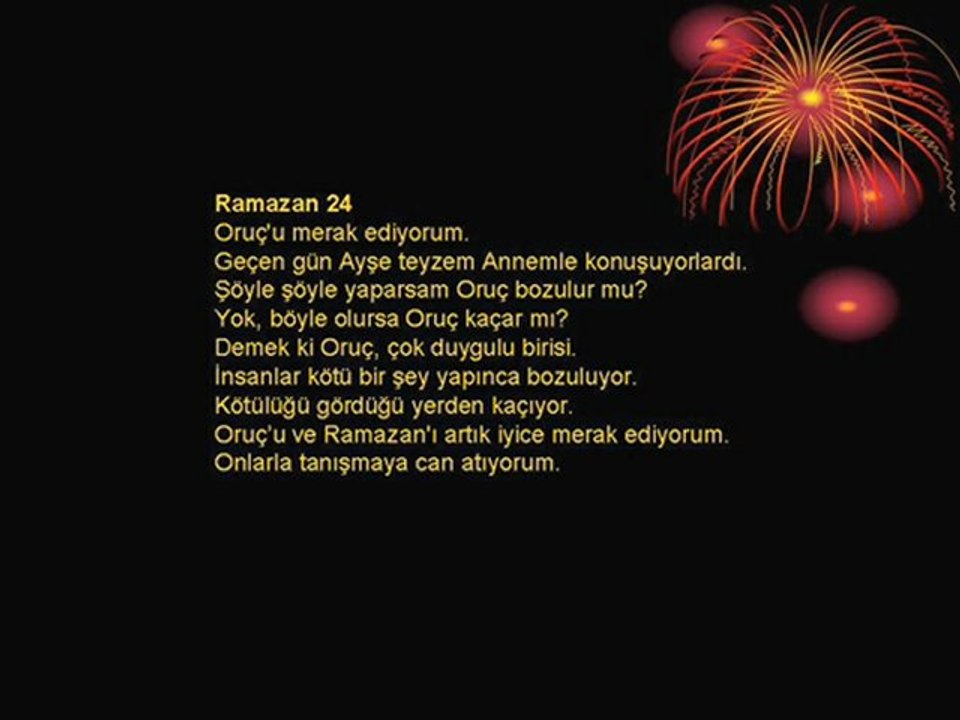 4 yaşındaki çocuk gözünde ramazan ve oruç