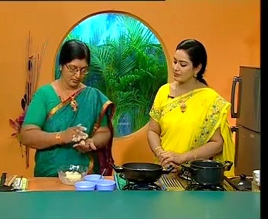 Andhra Recipes - Hara Soya - Alu Gulab Jamun - 03