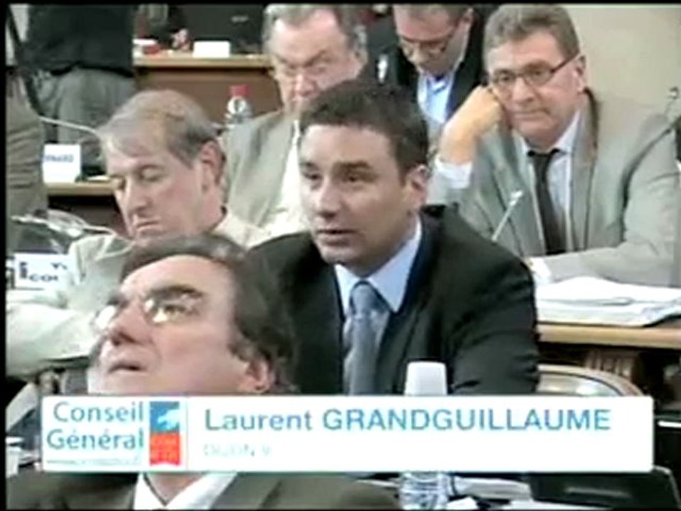 Laurent GRANDGUILLAUME - Intervention en seance du 21 octobre 2011. Conseil général de la Côte-d'Or