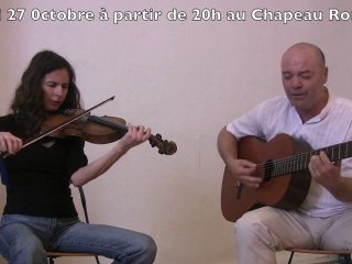 Alain Picaud et Mélanie Arnal au Chapeau rouge le 27 Octobre