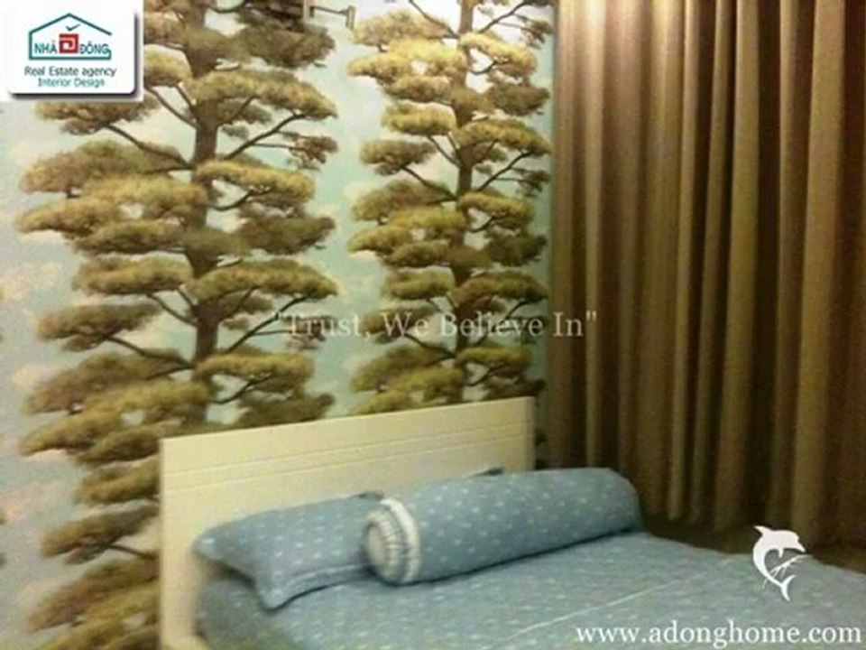 Highfloor apartment for rent in Riverside, Phu My Hung, Dist.7, HCMC, Vietnam 800$/month.