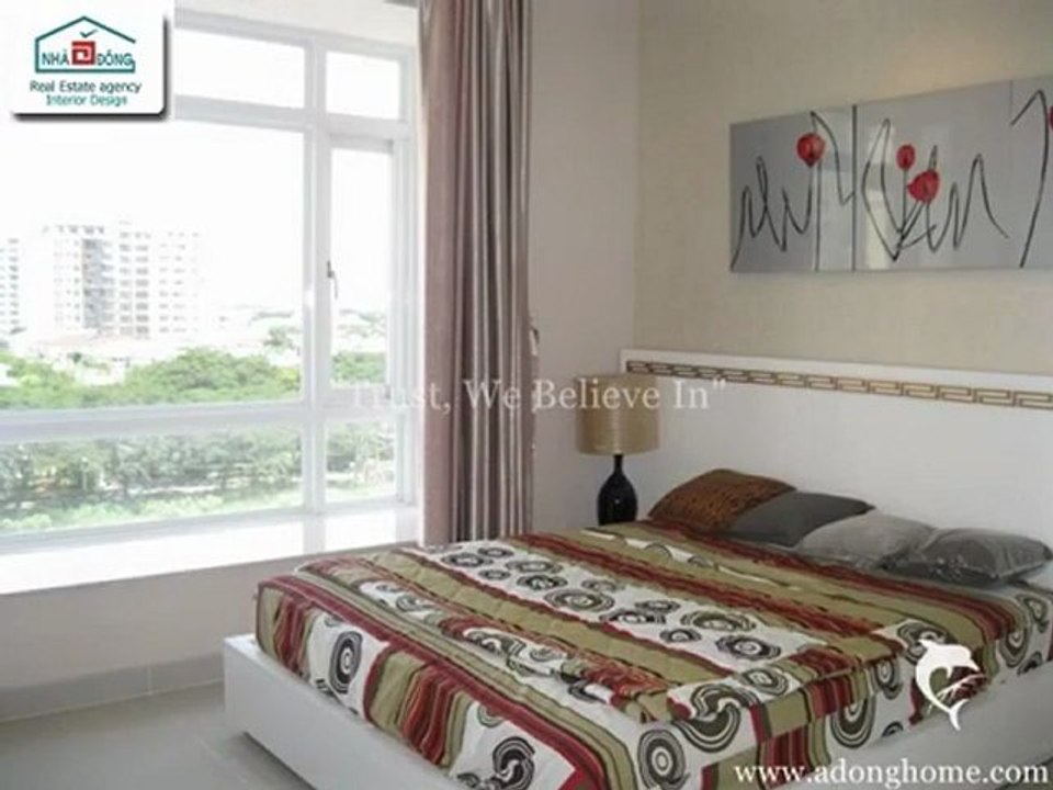 Beautiful apartment for rent in Riverside, Phu My Hung, Dist.7, HCMC, Vietnam 1400$/month.