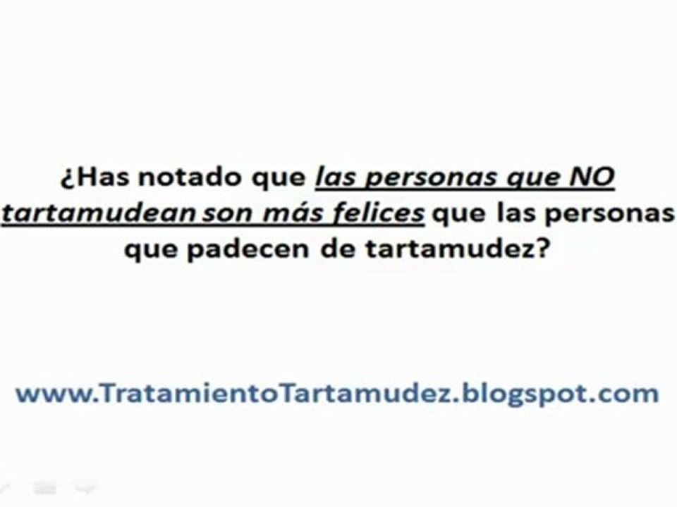 Tartamudez Infantil Tratamiento