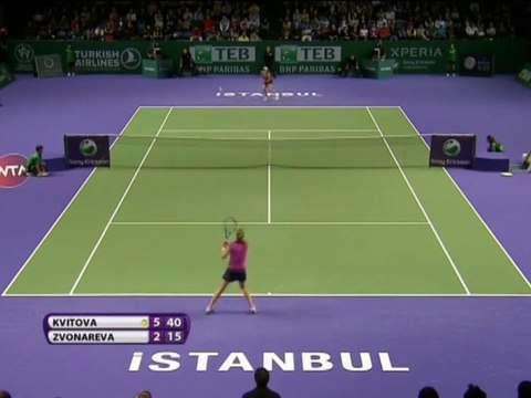 Kvitova batte Zvonareva - WTA Finals