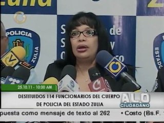 114 policías destituidos en Zulia