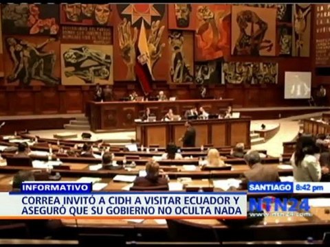 Rafael Correa invitó a la CIDH a revisar la situación de libertad de prensa en su país
